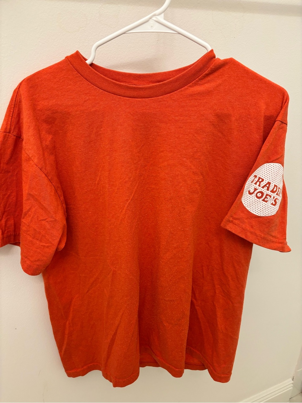 Trader Joe's Women's Short Sleeve Crewneck Tee - Orange